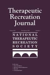 therapeutic recreation journal trj2011